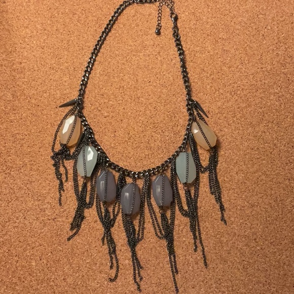 Jewelry - Bold Multicolor Fringe Necklace